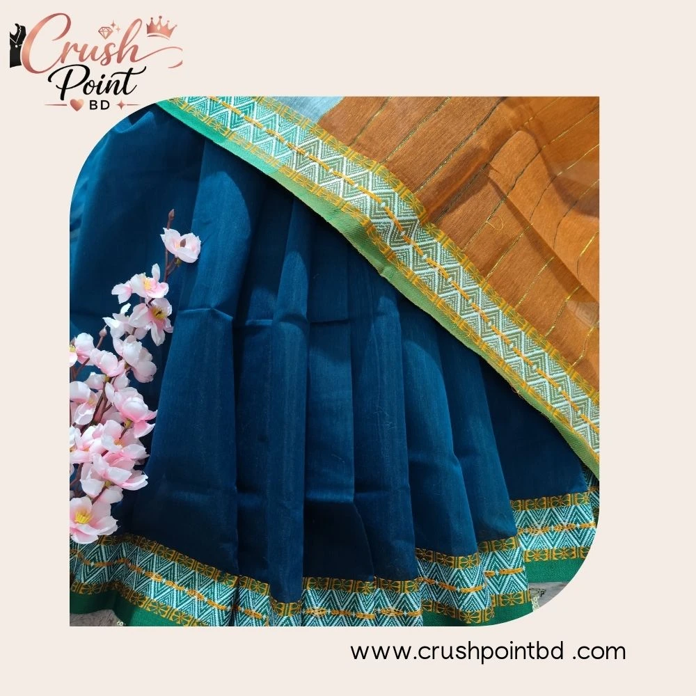 হাতে বোনা কটন তাঁত শাড়ি